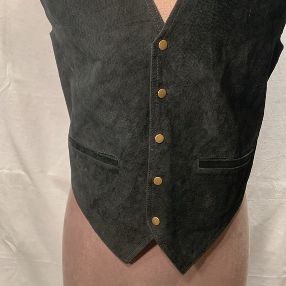 Vintage Stefano Man Authentic Suede Vest Size Medium - Picture 2 of 8